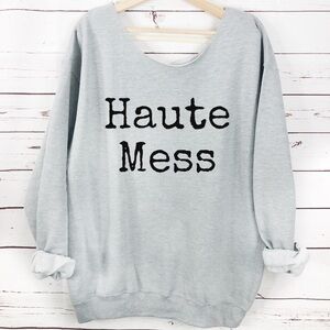 NEW oversized haute mess graphic sweatshirt S-5X